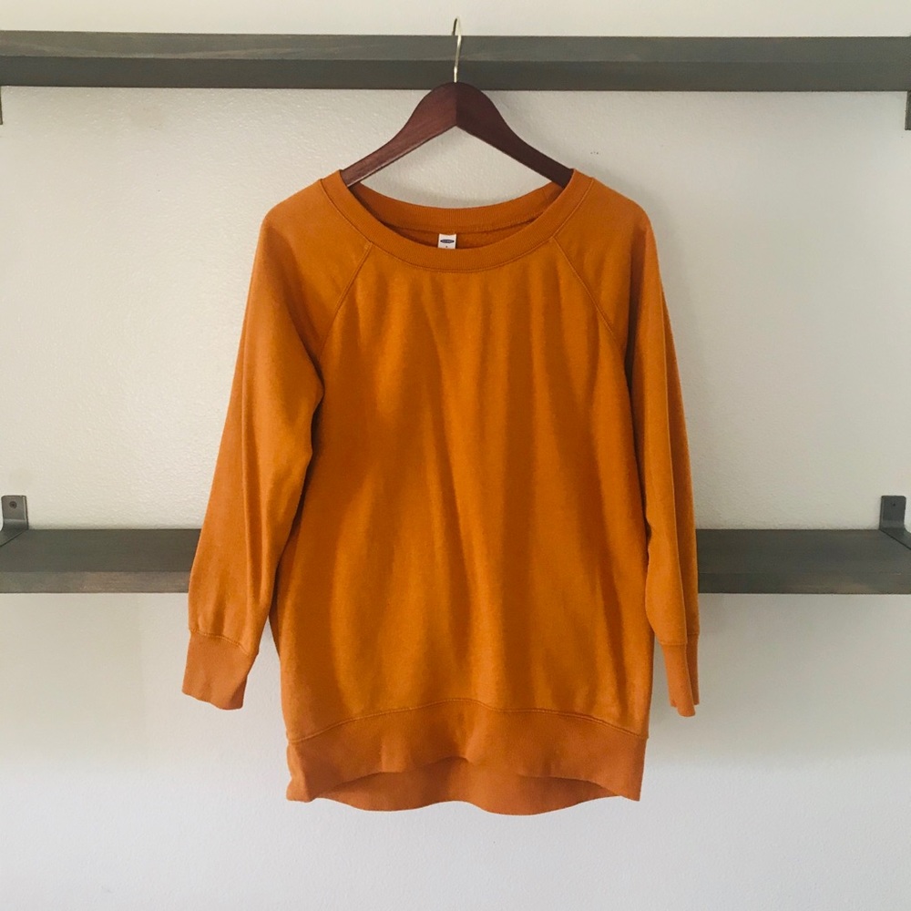 Mustard oversized crewneck NWOT